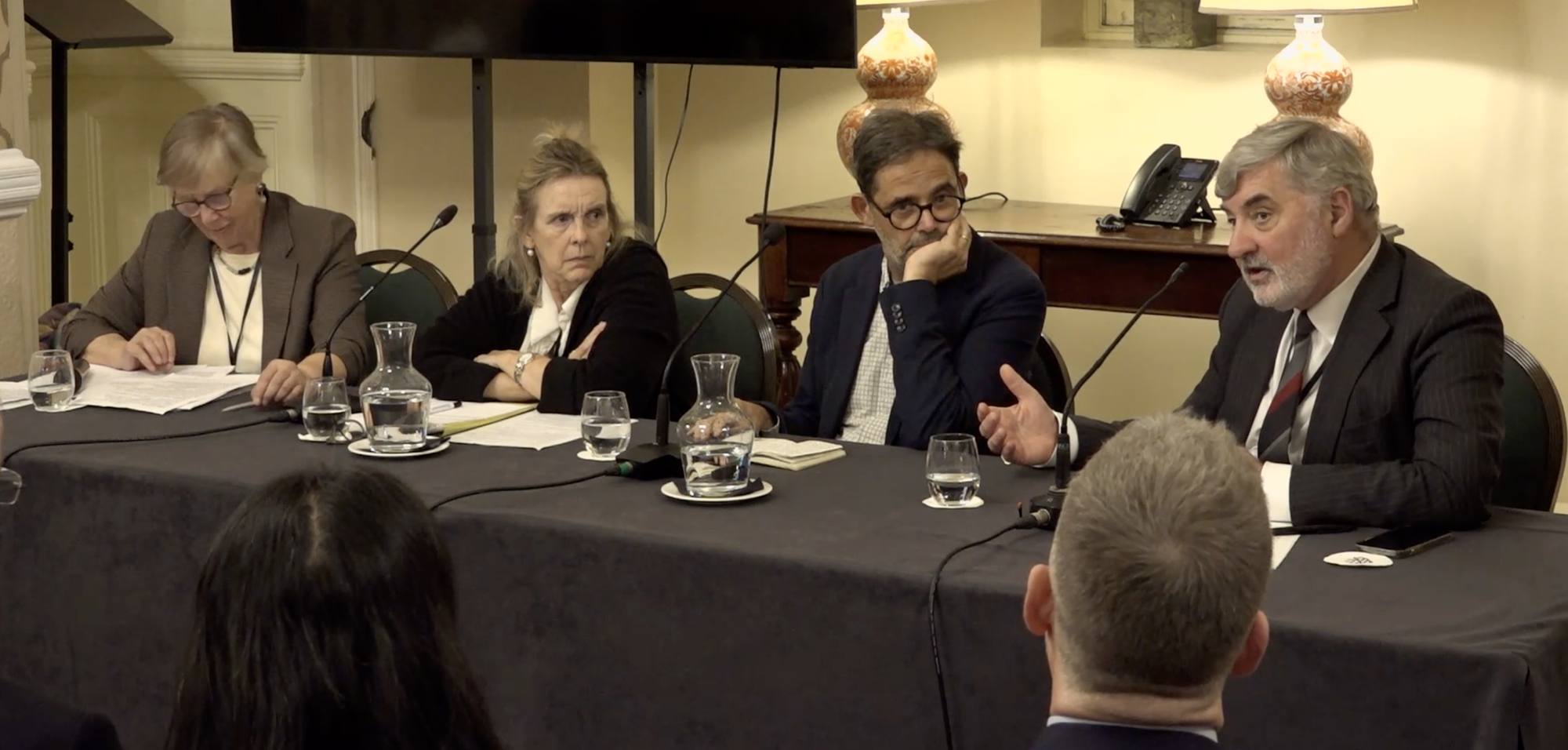 Panel discussion at the bpf event When Societies Lose Their Minds, with Lord John Alderdice speaking